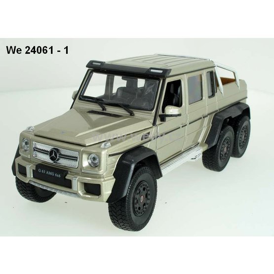 Welly 1:24 Mercedes-Benz G 63 AMG 6x6 (light gold) - code Welly 24061, modely aut