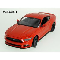 Welly 1:24 Ford 2015 Mustang GT (red) - code Welly 24062, modely aut