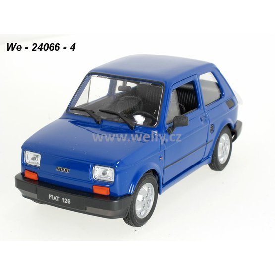 Welly 1:21 Fiat 126 (blue) - code Welly 24066, nekatalogová barva