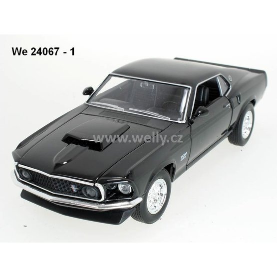 Welly 1:24 Ford 1969 Mustang Boss 429 (black) - code Welly 24067, modely aut