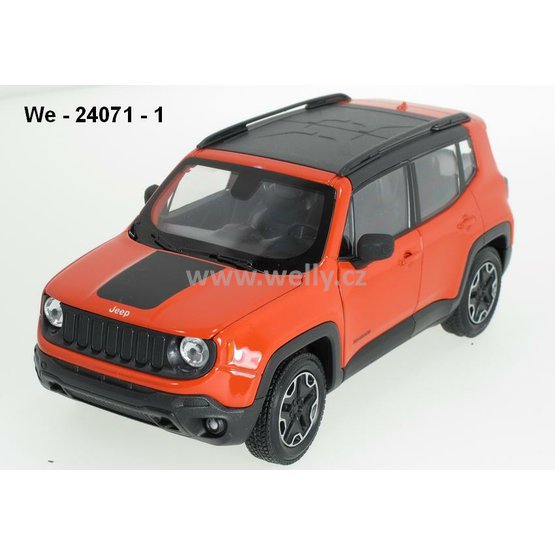 Welly 1:24 Jeep Renegade Trailhawk (orange) - code Welly 24071, modely aut