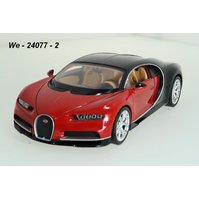 Welly 1:24 Bugatti Chiron (dark metallic red) - code Welly 24077, modely aut