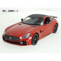 Welly 1:24 Mercedes AMG GT-R (metallic red) - code Welly 24081, modely aut