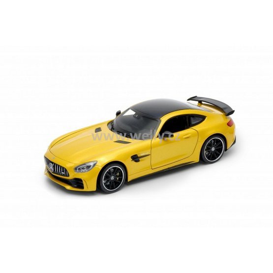 Welly 1:24 Mercedes AMG GT-R (yellow) - code Welly 24081, modely aut