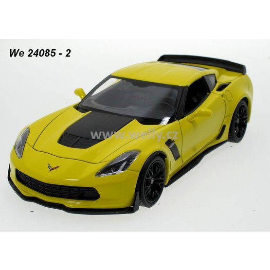 Welly 1:24 Chevrolet Corvette Z06 2017 (yellow) - code Welly 24085, modely aut