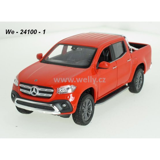 Welly 1:24 Mercedes-Benz 2018 X-Class (red) - code Welly 24100, modely aut