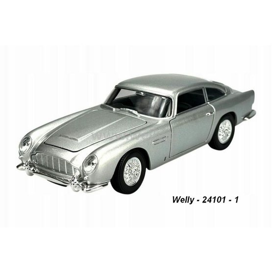 Welly 1:24 Aston Martin DB5 1964 (silver) - code Welly 24101, modely aut