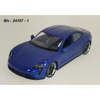 Welly 1:24 Porsche Taycan Turbo S (metallic blue) - code Welly 24107, modely aut