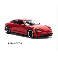 .Welly 1:24 Porsche Taycan Turbo S (red) - code Welly 24107, modely aut