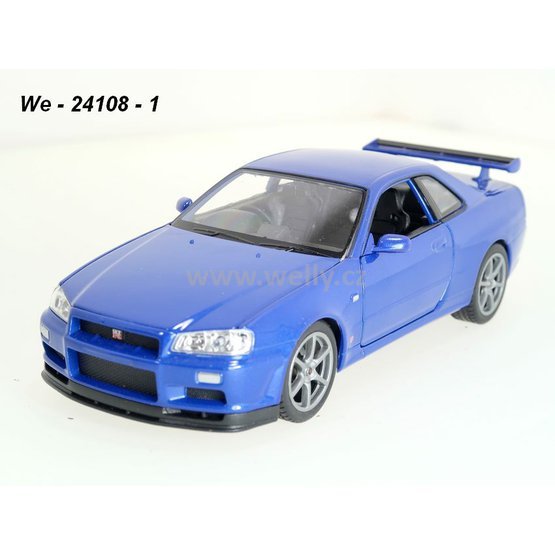 Welly 1:24 Nissan Skyline GT-R (blue) - code Welly 24108, modely aut