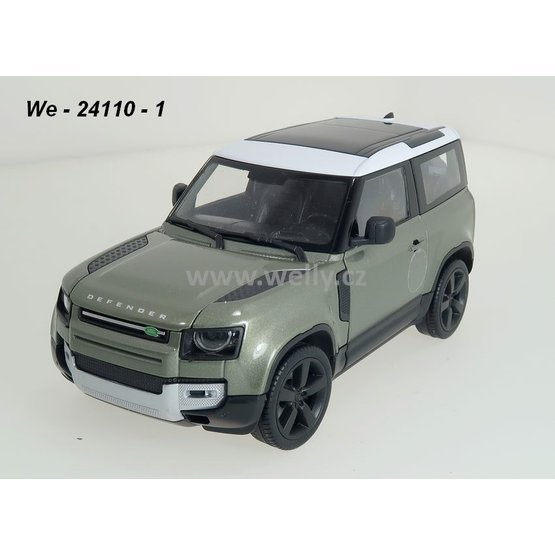 Welly 1:24 Land Rover Defender (green) - code Welly 24110, modely aut