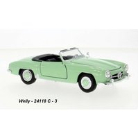 Welly 1:24 Merdedes-Benz 190 SL 1955 convertible (green) - code Welly 24118C, modely aut