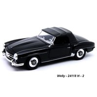 .Welly 1:24 Merdedes-Benz 190 SL 1955 soft-top (black) - code Welly 24118H, modely aut