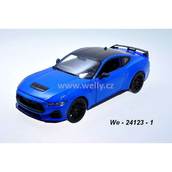 Welly 1:24 Ford 2024 Mustang GT (met. blue) - code Welly 24123, modely aut