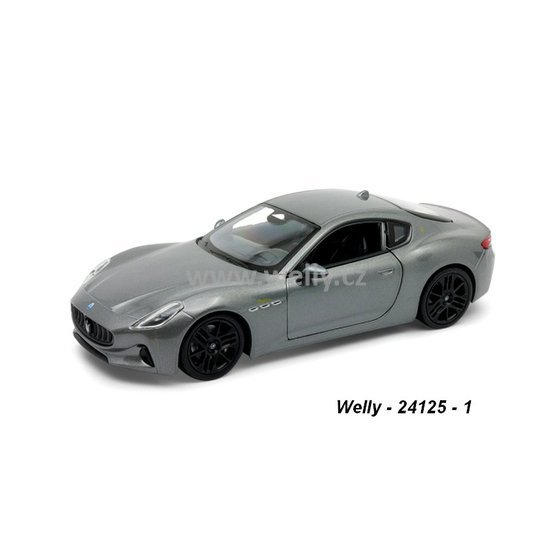 Welly 1:24 Maserati 2023 GranTurismo (silver grey) - code Welly 24125, modely aut
