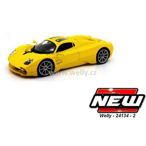 Welly 1:24 Pagani Utopia (yellow) - code Welly 24134, modely aut