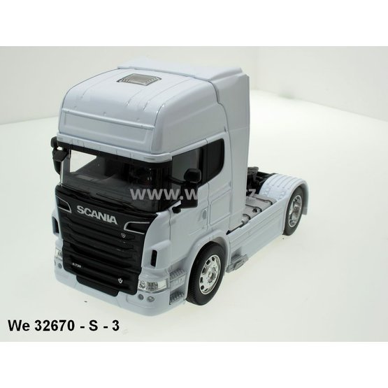 Welly 1:32 Scania V8 R730 4x2 (white) - code Welly 32670S, model tahače