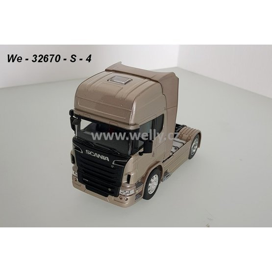 Welly 1:32 Scania V8 R730 4x2 (gold) - code Welly 32670S, model tahače