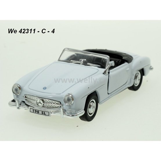 Welly 1:34-39 Mercedes-Benz 190 SL ´55 convertible (white) - code Welly 42311C, modely aut