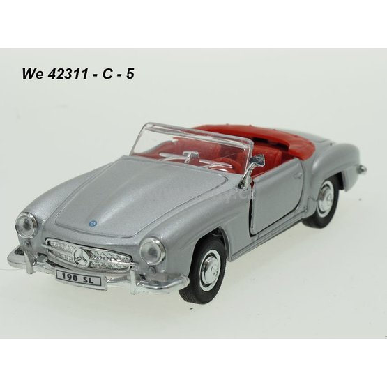 Welly 1:34-39 Mercedes-Benz 190 SL ´55 convertible (silve) - code Welly 42311C, modely aut