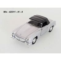 Welly 1:34-39 Mercedes-Benz 190 SL ´55 soft top (silver) - code Welly 42311H, modely aut