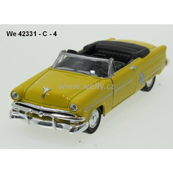 Welly 1:34-39 Ford ´53 Crestline Sunliner convert. (yellow)- code Welly 42331C,modely aut