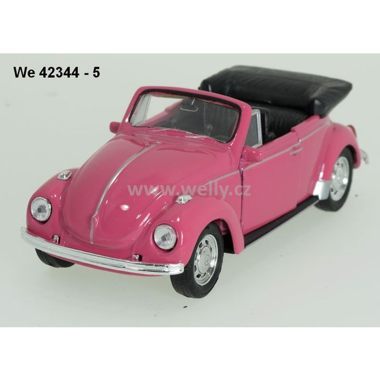 Welly 1:34-39 Volkswagen Beetle Convertible (pink) - code Welly 42344