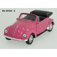 Welly 1:34-39 Volkswagen Beetle Convertible (pink) - code Welly 42344, modely aut