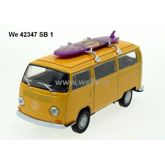 Welly 1:34-39 Volkswagen ´72 T2 Bus with Surf (orange) - code Welly 42347SB, modely aut