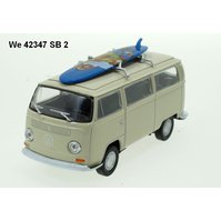 Welly 1:34-39 Volkswagen ´72 T2 Bus with Surf (beige) - code Welly 42347SB, modely aut