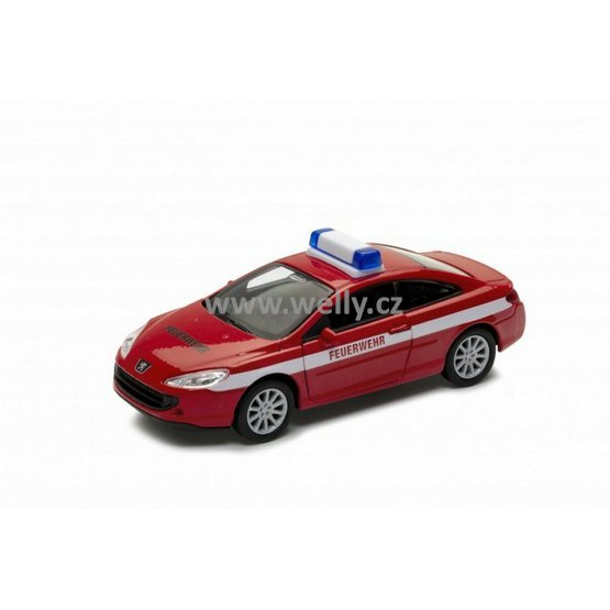 Welly 1:34-39 Peugeot Coupé 407 (Feuerwehr) - code Welly 42368FE, modely aut