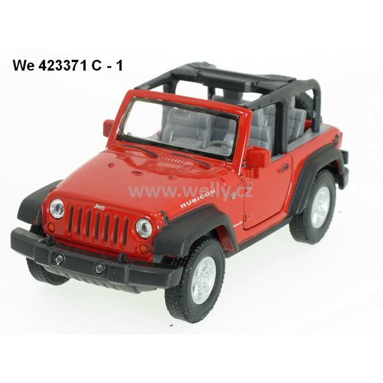 Welly 1:34-39 Jeep Wrangler Rubicon convertible (red) - code Welly 42371C, modely aut