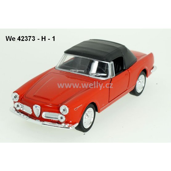 Welly 1:34-39 Alfa Romeo 1960 Spider 2600 Soft Top (red) - code Welly 43664H, modely
