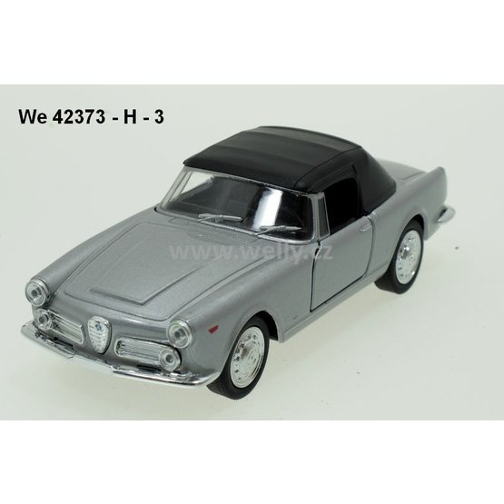 Welly 1:34-39 Alfa Romeo 1960 Spider 2600 Soft Top (silver) - code Welly 43664H, modely