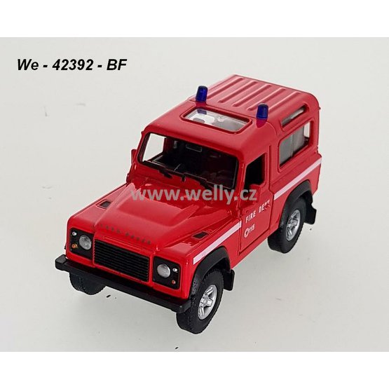 Land Rover Defender Fire Department (hasiči) - code Welly 42392BF, modely