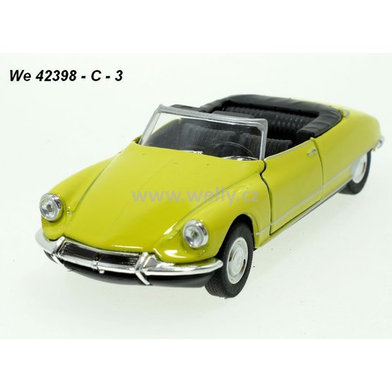 Welly 1:34-39 Citroen DS 19 Cabriolet (yellow) - code Welly 42398C, modely aut