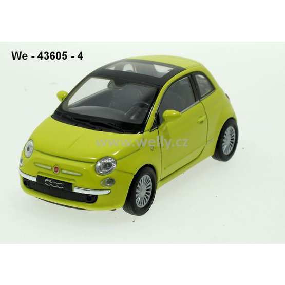 Welly Fiat 500 (l.blue) - code Welly 43605