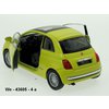 Fiat 500 (yellow) - code Welly 43605