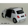 Fiat 500 (white) - code Welly 43605, modely aut