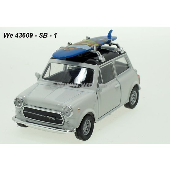 Welly 1:34-39 Mini Cooper 1300 with Surf (white) - code Welly 43609SB, modely aut