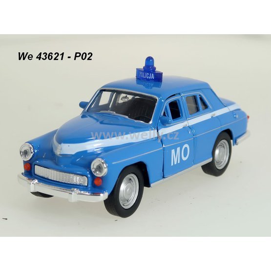 Welly 1:34-39 FSM Warszawa 224 (police blue) - code Welly 43621, modely aut