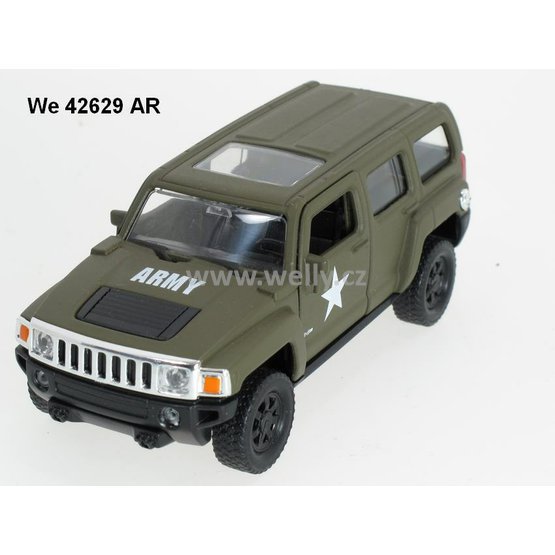 Welly 1:34-39 Hummer H3 (army green) - code Welly 43629AR, modely aut