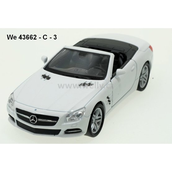 Welly 1:34-39 Mercedes-Benz 2012 SL500 Convert. (white) - code Welly 43662C, ukončena výro
