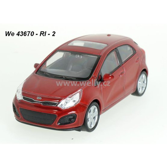 Welly 1:34-39 Kia RIO (red) - code Welly 43670RI, modely aut