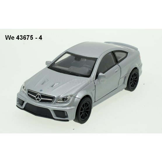 Welly 1:34-39 Mercedes-Benz C63 AMG Coupe (silver) - code Welly 43675,