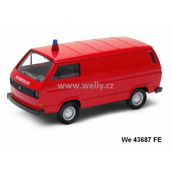 Welly 1:34-39 Volkswagen T 3 Van (Feuerwehr) - code Welly 43687FE, modely aut
