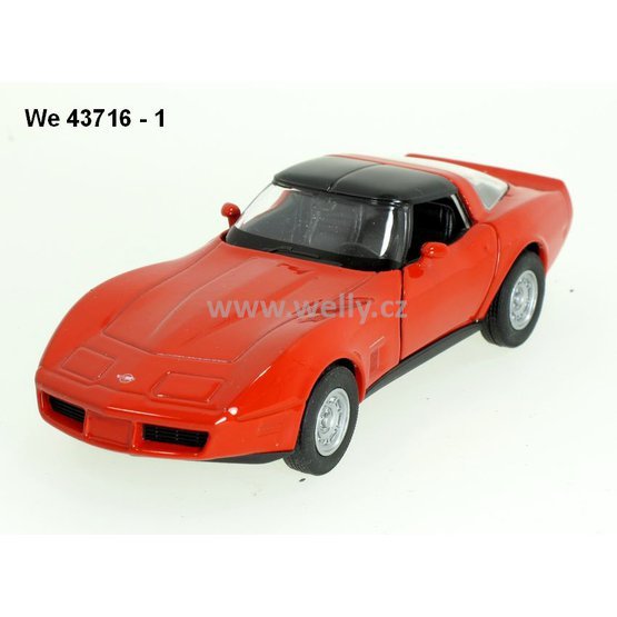Welly 1:34-39 Chevrolet 1982 Corvette Coupe (red) - code Welly 43716, modely aut