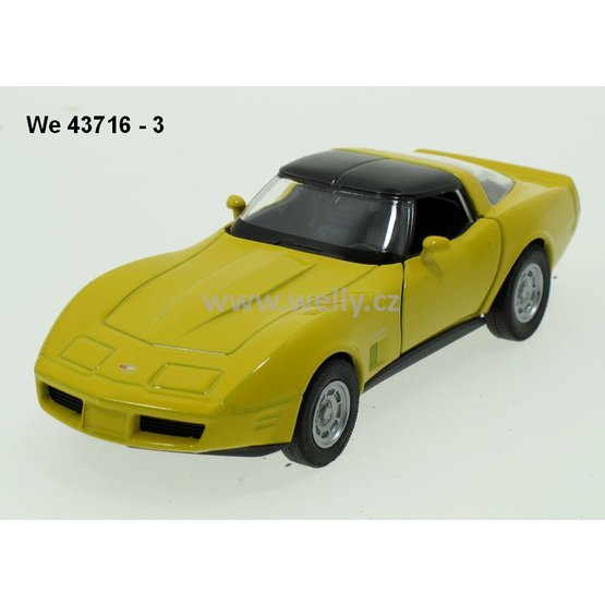 Welly 1:34-39 Chevrolet 1982 Corvette Coupe (yellow) - code Welly 43716, modely aut