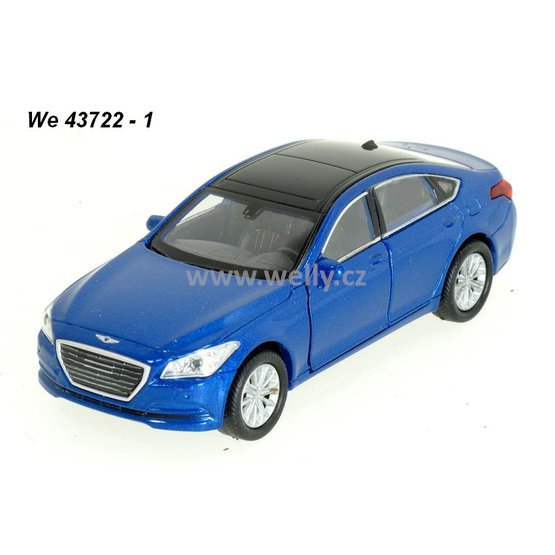 Welly 1:34-39 Hundai Genesis G80 (blue) - code Welly 43722, modely aut