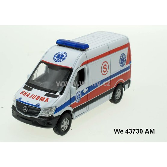 Welly 1:34-39 M-B Sprinter Panel Van (Ambulans) - code Welly 43730AM, modely aut
